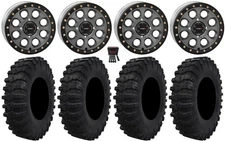 System 3 SB-7 15" Wheels Ti (6+1) 32" Dual Threat Tires Renegade Outlander