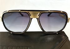 Cazal Sunglasses Legends 665/C001 60-15-145 Black/Gold Frame gray Gradient Lens