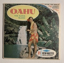 View-Master OAHU, THE ALOHA ISLAND - A126 - 3 Reel Set Booklet