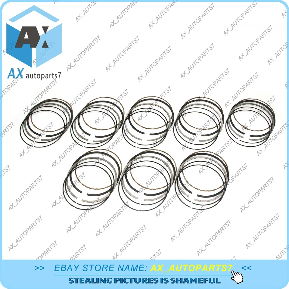 Juego de 8 anillos de pistón Kit de reparación STD para BMW 735i 735Li E65 E66 N62B36 3,6 V8 Foto 4 de 4