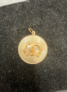 13K Yellow Non Standard Karat Gold Pendant 6.72g