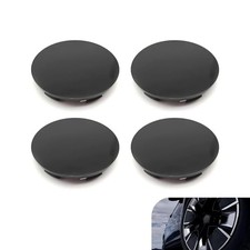 Wheel Center Caps, Snap-in Wheel Rim Hub Caps, OD 60MM/2.36In ID 4 PCS Black