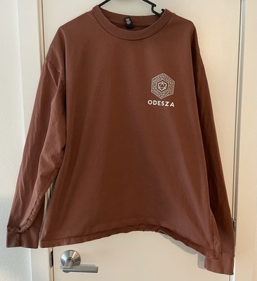 Odesza 2024 The Last Goodbye Tour Merch Long Sleeve Burnt Orange Size XL