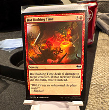 Wizards of the Coast MTG Bot Bashing Time TMNT #0085 Reg C Red EN