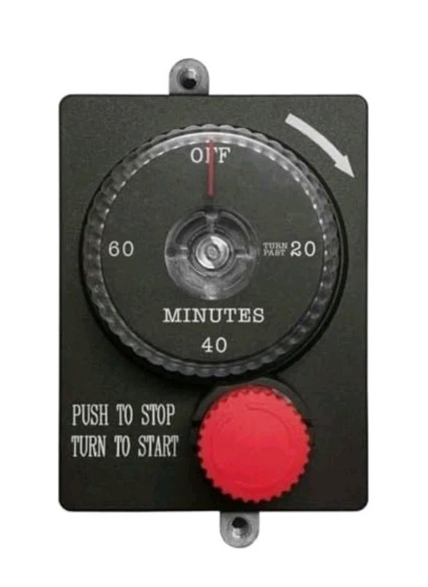Firegear Mechanical 1-hour Timer with Emergency Shut-Off - ESTOP1-0H
Opens in a new window or tab
