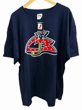 Vintage Columbus Blue Jackets NHL Majestic Marc Denis T Shirt Jersey Top XL