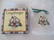 LONGABERGER TIE-ON W/ Ribbon & Box From Our House To Yours 2000