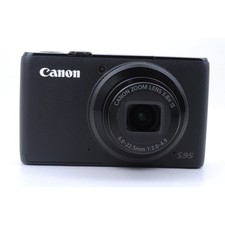 Canon Powershot S95 Digital Camera 10 Megapixel High Sensitivity Black 85% New