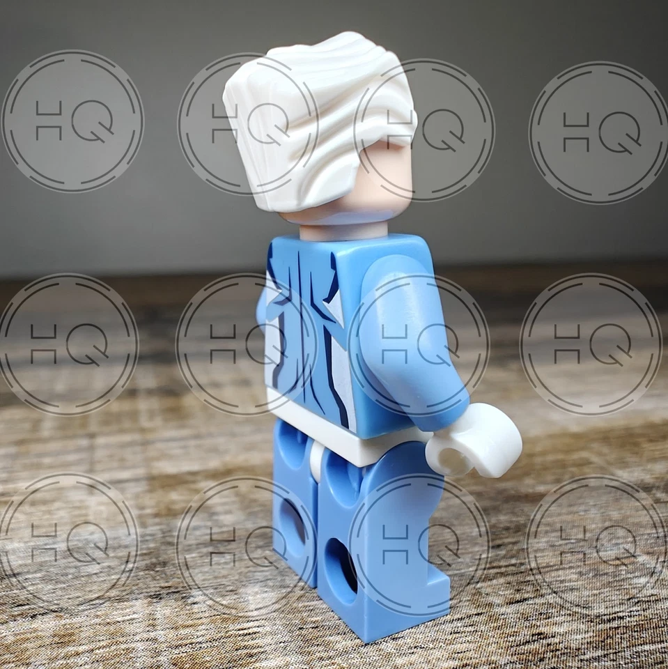 **NEW** 100% LEGO Quicksilver X-Men Marvel Minifigure - Image 4 of 4