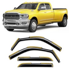 in-Channel Window Rain Guard for Dodge 2019-2026 Dodge RAM 2500 3500 Crew Cab