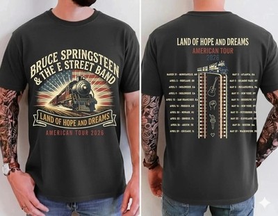 NEW!!! Bruce Springsteen E Street Band American Tour 2026 T-shirt Gift For Fan