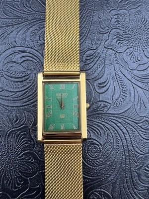 GOLD GREEN Vintage Seiko Slim Quartz Men display picture 1