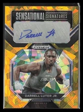 2023 Prizm Draft Sensational Signatures Gold Ice Auto #SS-DLU Darrell Luter Jr