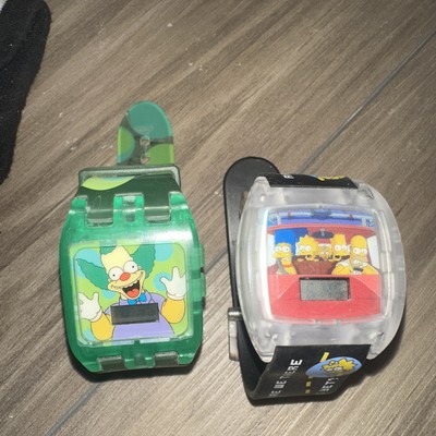 Lot of 2Vintage The Simpsons Digital Watches 