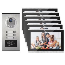 6 Units 10-inch TouchscreenSupports Motion Detection,Two-Way Audio,Tuya Smart