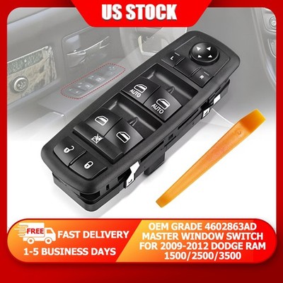 2 Auto Buttons Green Backlight 4602863AD Switch For Dodge Ram 1500 2500 3500 US