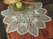 PINEAPPLE STAR DOILY 29" HOME DECOR CROCHET PATTERN INSTRUCTIONS