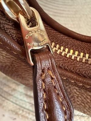 NWT Coach Mini Bag Key Ring & Charm in Signature leather | eBay