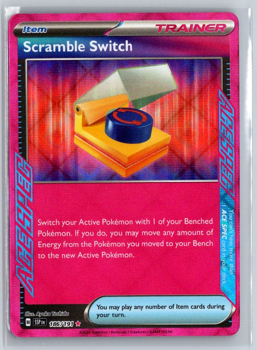 Scramble Switch #186/191 SV08: Surging Sparks Pokemon
