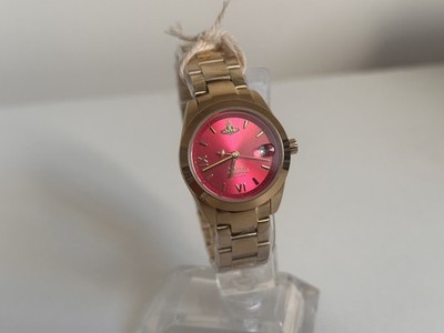 vivienne westwood fenchurch vv292rrgd red dial gold s/steel 28mm