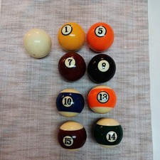 Standard Replacement Billiard Balls Ball QTY 9