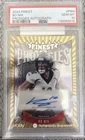 2024 Topps Finest Prodigies Bo Nix Rookie Card Auto #P-BN Denver Broncos PSA 10