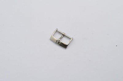OMEGA LEDER ARMBAND DORNSCHLIESSE CLASP BUCKLE 18MM STAHL NEUE VERSION POLIERT