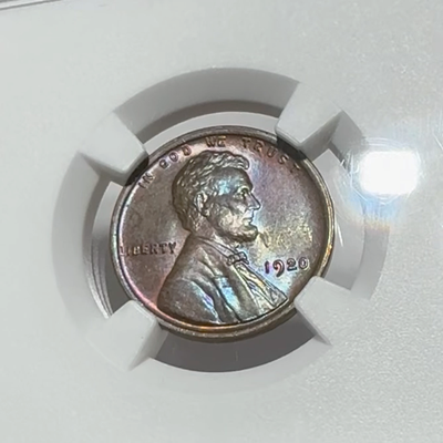 BU 1920 Lincoln Wheat Cent Penny NGC BRILLIANT UNC Original Bag