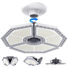 KERNOWO LED Garage Lights 140W 18500 Lumens Garage Lighting 6000K Daylight wi...