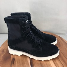 Sorel Mens Caribou Waterproof Boots Black Suede NM4496-010 Size 8.5
