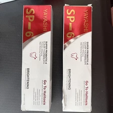 2 Pack Yayashi SP-6 Probiotic Whitening Toothpaste Oral Health NEW 120g 08/2026