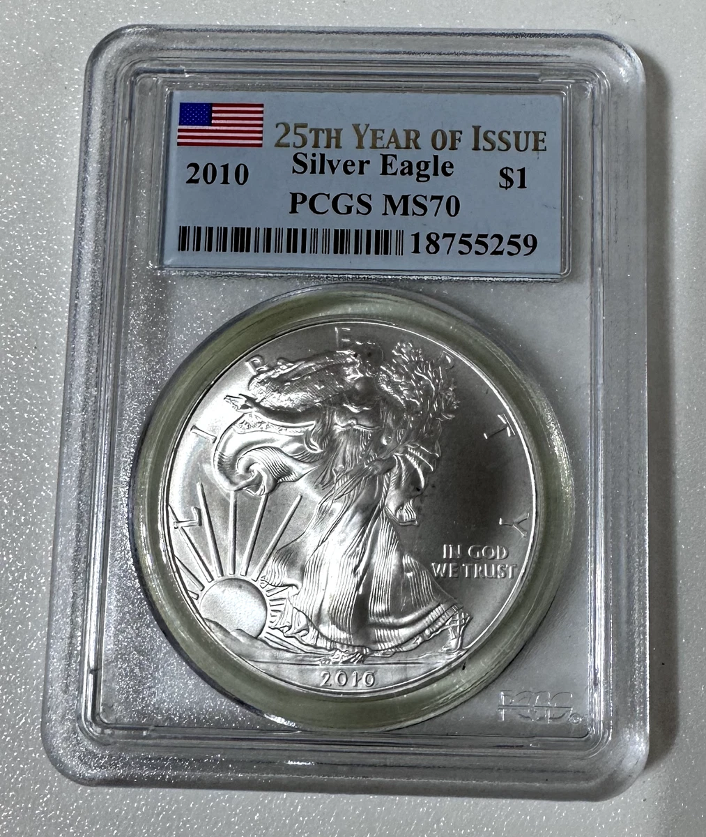 American Eagle MS 70 Graded 2010 Silver Bullion Coins for sale | eBay