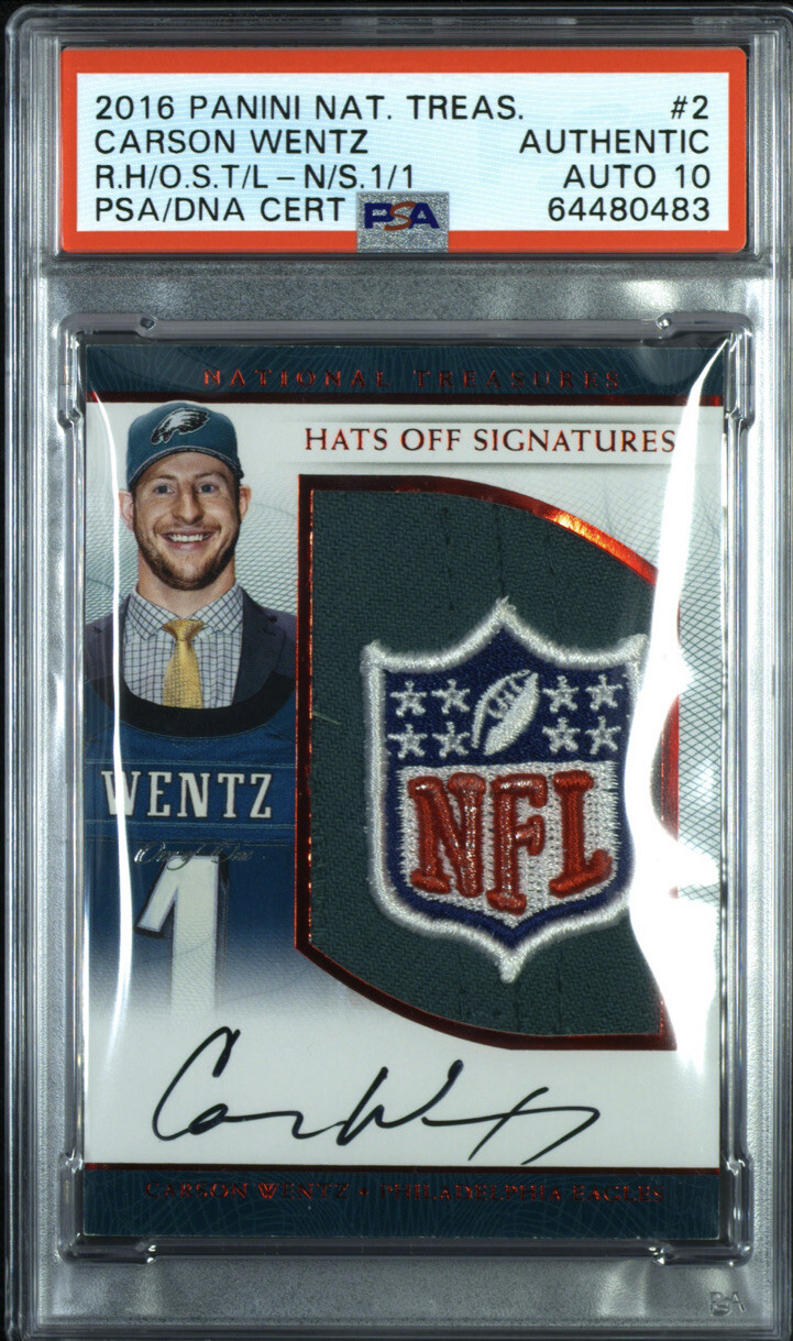 Dak Prescott Panini National Treasures Rookie Hats Off Signatures Team Logo #23 NFL Shield 1/1