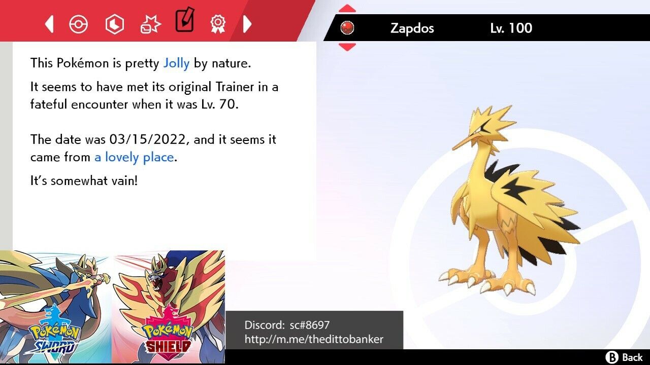 Shiny Galarian Zapdos Gift Now Available For Pokemon Sword/Shield 2022  International Challenge March Participants – NintendoSoup