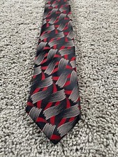 Givenchy Monsieur Neck Tie Mens Red Silk Blend Business Casual Made In USA