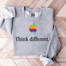 Think Different Apple Computer Sweatshirt Graphic Novelty Sweatshirt