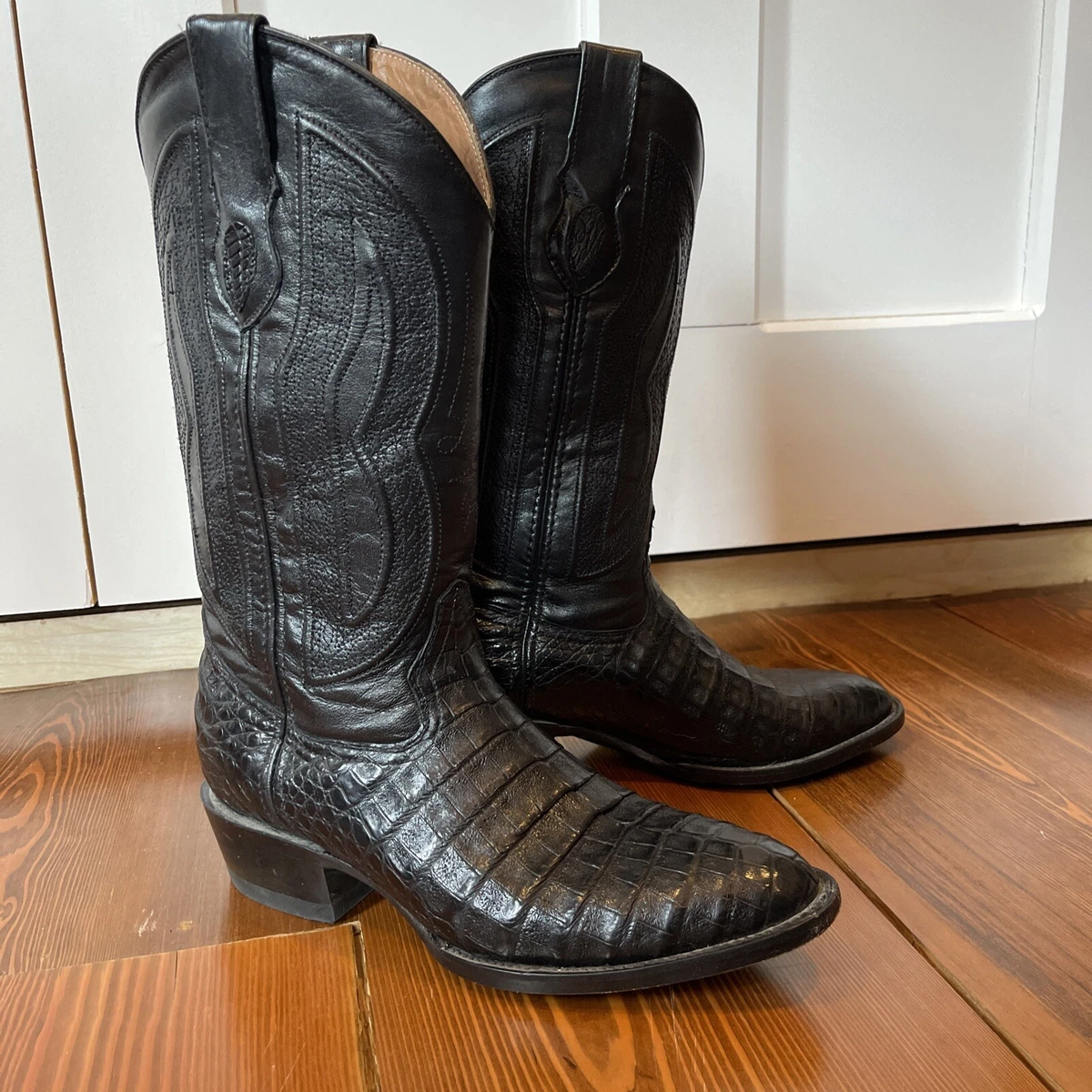 Ferrini black caiman clearance boots