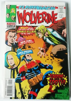 FLASHBACK  WOLVERINE #1 Marvel Comics Sabertooth NEW 