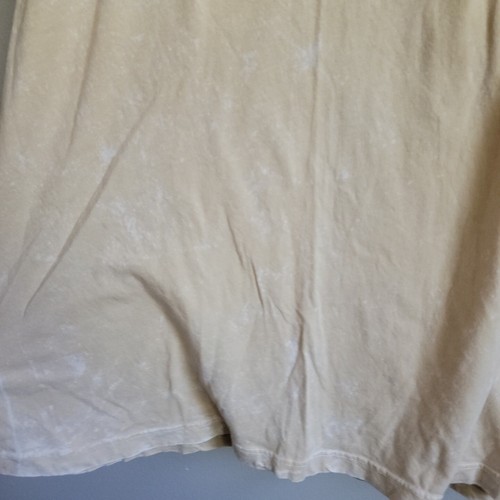 RVCA Light Tan Stonewash Size Mens XL Short Sleeve Shirt Black Logo on Front - Picture 6 of 8