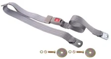 Universal Seat Belt w/Push Button Latch 60-Inch Grey New Dii