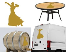 Bailaora Flamenco, Adesivo Vinile Versione V6B