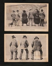 TWO PIECE POSTCARDS - ADVERTISING - EFFECTS OF THE WATERS OF S.PELEGRINO