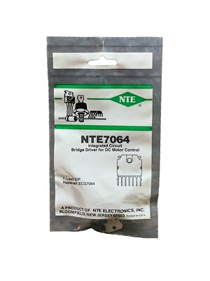 NTE7064 IC Bridge Driver For DC Motor Control SIP7 ECG7064