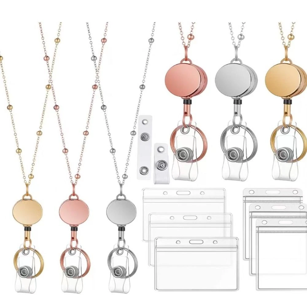 Name clearance badge necklace