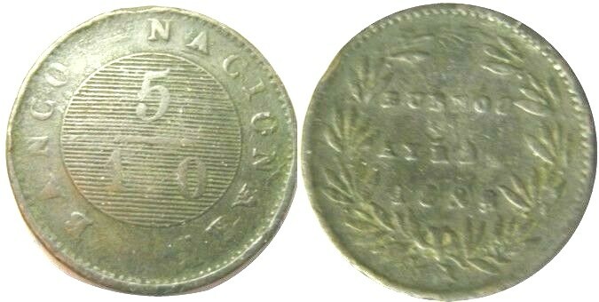 elf Argentina Buenos Aires 5/10 Real 1828