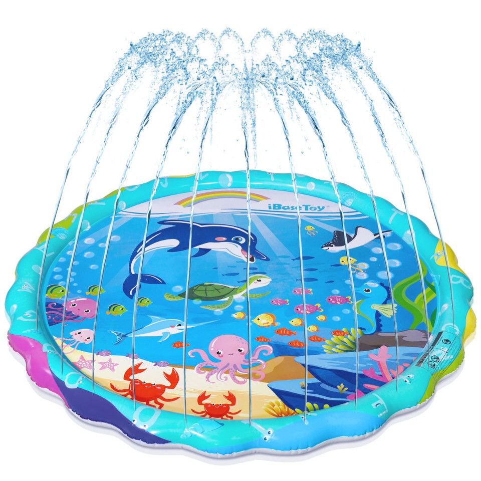 Baby Water Mat with Sprinkler Outdoor Play Kids Toy Park Turtle eBay
