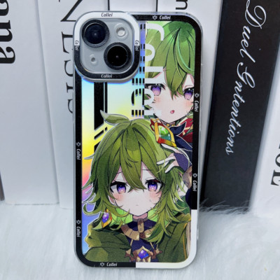 Genshin Impact Für iPhone 7/8 11 12 13 14 Pro Laser Case Hülle Schutzhülle Cover