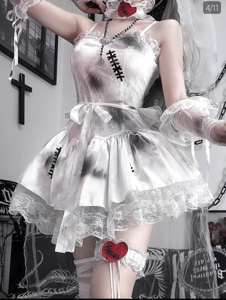 halloween costume woman zombie bride eBay