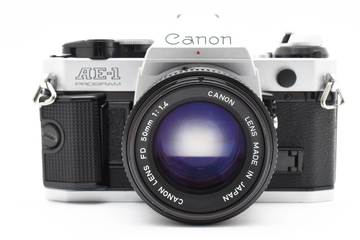 【良品】Canon AE-1 PROGRAM＆New FD 50mm f1.4 Canon AE-1 program 35mm SLR Camera New FD NFD 50mm f1.4 Lens [TOP