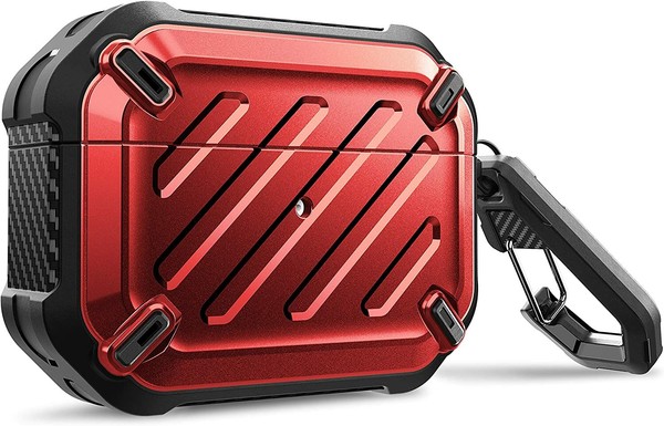 SUPCASE Para Apple AirPods Pro, Estuche Protector Rugerizo de Cuerpo Completo con Mosquetón 5